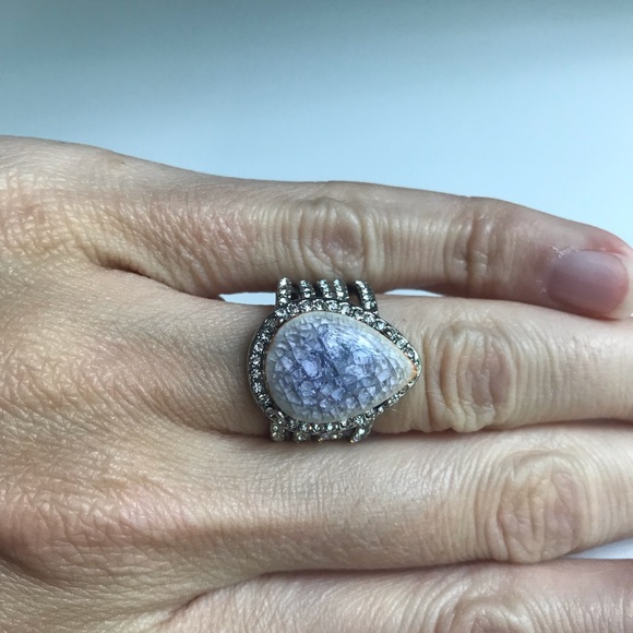 Chloe + Isabel Misty Morning Statement Ring 💜 - Picture 5 of 8